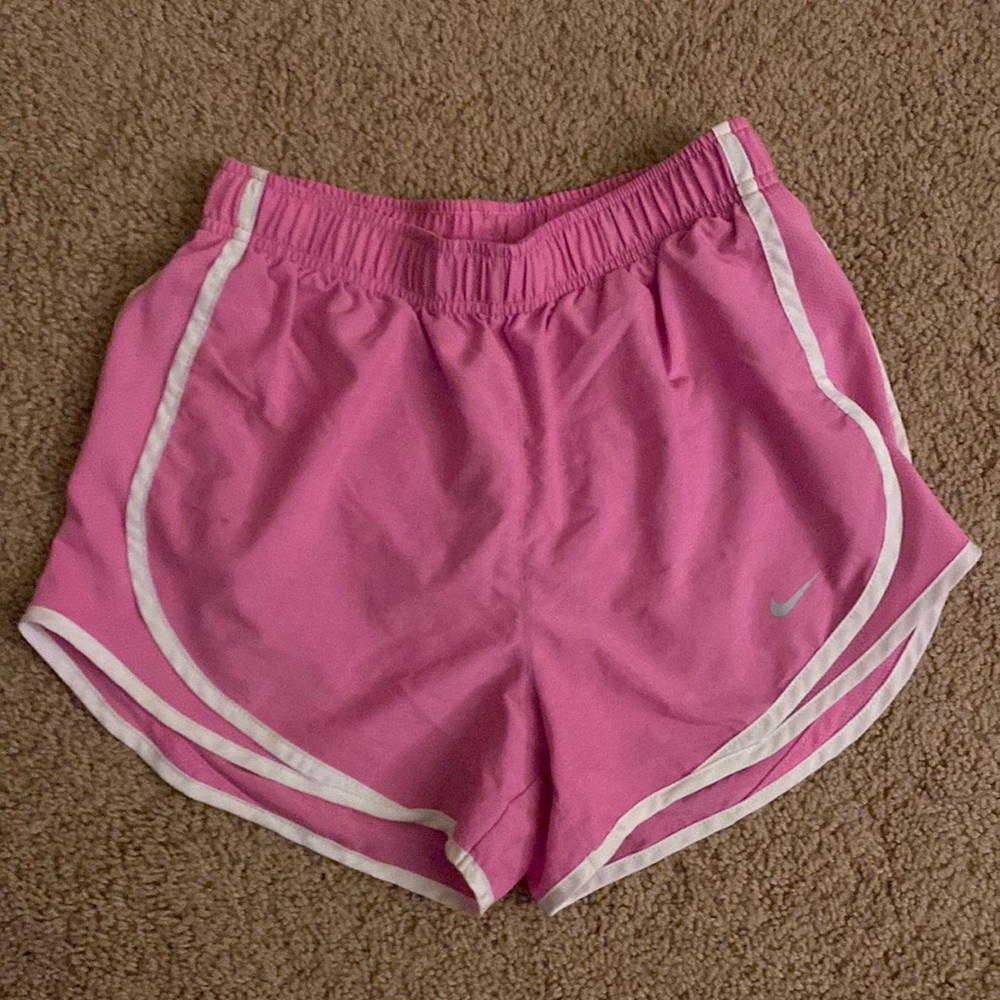 Nike pink dri fit shorts